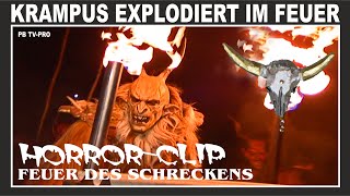 Perchtenlauf Graz extrem  Krampus explodiert im Feuer [upl. by Alset]