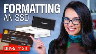 How to format an SSD – DIY in 5 Ep 211 [upl. by Ezekiel]