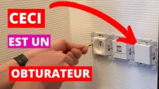 COMMENT COMBLER PROPREMENT UN TROU DE BOÎTE D’ENCASTREMENT ÉLECTRIQUE sans travaux  L’OBTURATEUR [upl. by Alexandros]