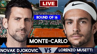 Djokovic vs Musetti Live Stream  ATP Monte Carlo 2024  Lorenzo Musetti vs Novak Djokovic Live [upl. by Hasan]