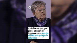 Alicia Bárcena pide que países en desarrollo tengan acceso a reservas del FMI para proteger la natur [upl. by Asetal]