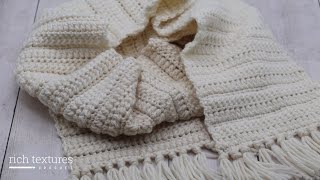 Glenwood Scarf Crochet Pattern [upl. by Earvin]