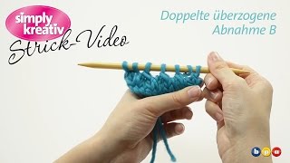 Strickvideo Doppelte überzogene Abnahme B [upl. by Anom925]