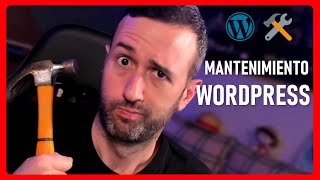 MANTENIMIENTO WORDPRESS 🛠 Cómo hacer mantenimiento mensual profesional de páginas web en WordPress [upl. by Ainimreh]