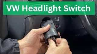 How to Remove your VW Headlight Switch [upl. by Yenalem569]