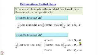 Week 6Lecture 35  Excited states of many electron atoms [upl. by Ettari37]