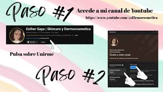 Como unirte a mi canal de Youtube  skincare directo live [upl. by Rehptosirhc692]