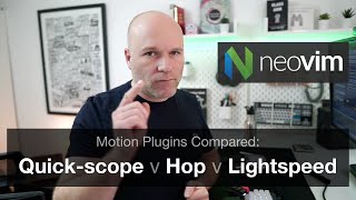 Neovim motion plugins compared Quick Scope v Hop v Lightspeed [upl. by Dragde]