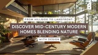 From Hillside to Lakefront Discover MidCentury Modern Homes Blending Nature with Design [upl. by Ecinerev]