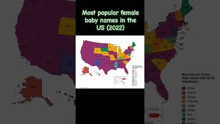 Most popular female baby names in the US 2022 [upl. by Wyne223]