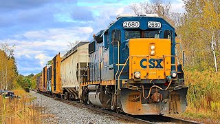 Switching in Northern New York CSX L027 Gouverneur NY [upl. by Royd583]