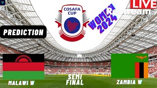 Malawi vs Zambia Live Stream COSAFA Womens Cup 2024 Semi Final Commentary Score amp Highlights [upl. by Aerdnaeel]