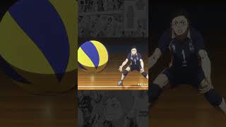 Nishinoya double save reaction ☠️ haikyuu hinata shorts nishinoya karasuno [upl. by Porush]