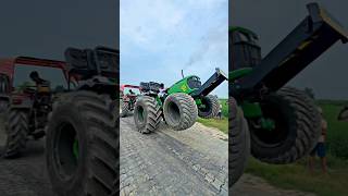 Tochan king 🫅 Nishu 💔 Bhai के टैक्टर से  sukhchain deshwal 😲 John Deere 4X4 5075 खतरनाक टोचन 😲😱 [upl. by Lettie]