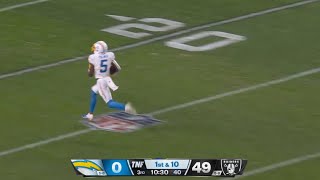 Josh Palmer Scores HUGE TD to Cut Lead to 42 vs Raiders [upl. by Melas]