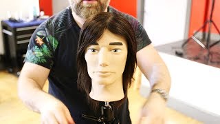 Keanu Reeves John Wick 3 Haircut  Cyberpunk 2077  TheSalonGuy [upl. by Mazel621]