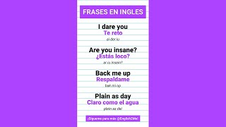 🟣 FRASES SUPER GENIALES EN INGLÉS 📝 AprendeIngles Ingles HablarIngles [upl. by Anastassia]