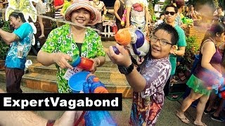 SONGKRAN WATER FESTIVAL  Chiang Mai Thailand [upl. by Asoj76]