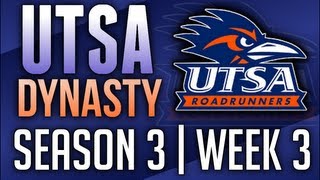 NCAA Football 13 UTSA Dynasty Week 3  Louisiana Tech Bulldogs  Season 3 [upl. by Drehcir]