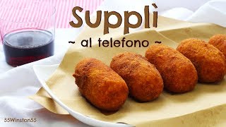 Supplì al Telefono con Risotto Avanzato  Ricetta Svuota Frigo  55Winston55 [upl. by Ellenet]