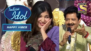 Udit जी ने इस Song से जताया Alka जी के लिए अपना प्यार  Indian Idol  Alka Yagnik  Happy Vibes [upl. by Laux]