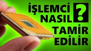 İşlemci Tamiri Nasıl Yapılır   How to fix bent CPU Pins [upl. by Genaro]