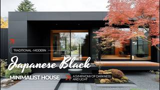 Exploring the Timeless Elegance of Japanese Black Minimalist Houses [upl. by Ennaear]