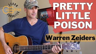 Pretty Little Poison  Warren Zeiders  Guitar Lesson  Easy Tutorial [upl. by Aleyak810]