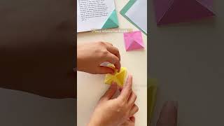 easy origami bookmark  easy craft ideas  1 minute craft idea [upl. by Kampmeier289]