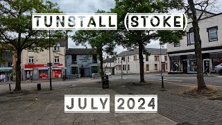 Tunstall Town Centre High Street Walk  Another Run Down Town In Stoke On Trent  July 2024 [upl. by Lemrac]