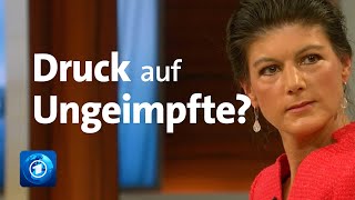 Impfen Wagenknecht und Lauterbach bei Anne Will  ARDMediathek [upl. by Assilem577]