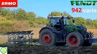 Fendt 942 Vario plowing whit Ermo aratri  Az Saltarelli Migiani [upl. by Noemi]