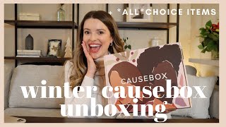 WINTER CAUSEBOX FULL UNBOXING  A Look At ALL of the Choice Products [upl. by Etnahs]