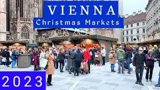 Vienna Christmas Market 2023  Stephanplatz [upl. by Copp]