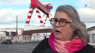 SaintNazaire  accident mortel aux Chantiers de lAtlantique [upl. by Ecnatsnoc]