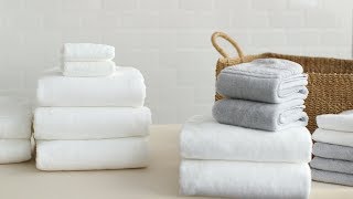 How To Fold Bath Towels  Martha Stewart Folding Hack [upl. by Assyli]