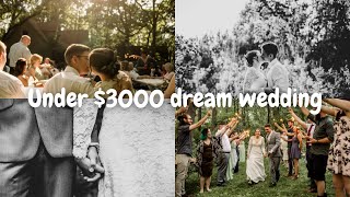 How We Planned Our Dream Wedding for Under 3000  Wedding Planning Tips  Budget Breakdown [upl. by Eecats]