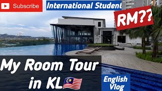 International Student Room Tour  A look inside my Malaysian Apartment travel malaysia roomtour [upl. by Nesta500]