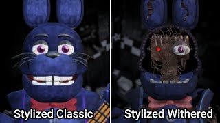 FNAF Stylized Withereds Vs Classic [upl. by Aiceila]