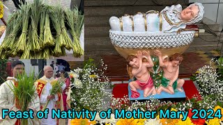 Feast of Nativity of Mother MaryMonthi Feast Mass at Milagres Cathedral Kallianpur 2024 [upl. by Eural]