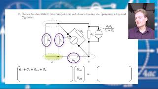 Übungsaufgabe  Knotenpotentialverfahren Matrixgleichungssystem aufstellen aKnotenpotential01 [upl. by Arihday]