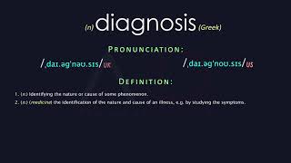 Diagnosis Meaning And Pronunciation  Audio Dictionary [upl. by Cassondra550]