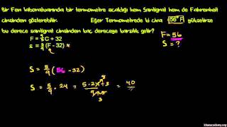 Fahrenheitı Santigrat Dereceye Çevirme Cebir Öncesi [upl. by Eilarol]