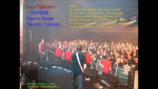 Foo Fighters  Opera House Toronto Canada 10292002  Live [upl. by Irok56]