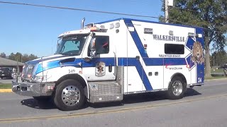 Walkersville Ambulance 249 Responding [upl. by Akcirederf]