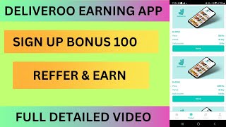 DELIVEROO EARNING APP  DELIVEROO APP SE KAISE PAISE KAMAYE  DELIVEROO PAYMENT PROOF [upl. by Eened]