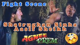 Shatrughan Sinha and Aasif Sheikh Fight Scene  Agni Prem Bollywood Romantic Hindi Movie [upl. by Schnur]