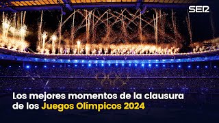 Los mejores momentos de la ceremonia de clausura de París 2024 [upl. by Atnwahs]