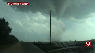 RAW VIDEO Storm Tracker Captures Tornado Over Mutual Okla May 25 2024 [upl. by Deehan]