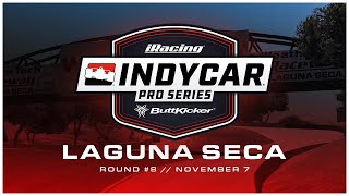 INDYCAR Buttkicker iRacing Pro Series  Round 8  WeatherTech Raceway Laguna Seca [upl. by Beaufort]